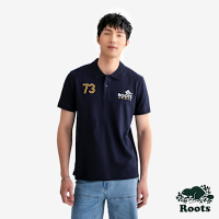Roots 男裝-ROOTS ATHETICS 短袖POLO衫-軍藍色