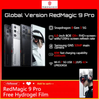 Global Version Redmagic 9 Pro 6.8 2480*1116 120Hz Snapdragon8 Gen3 Q9+ 6500mAh Battery 80W Fast Charging 5G Smart Gaming Phone