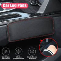 Comfortable Suede Car Pillow Car Knee Pad Auto Cushion Elastic Memory Foam Leg Pad Headrest In The Car Accessories