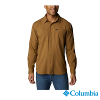 Columbia 哥倫比亞 男款- UPF50快排長袖襯衫-棕色 UAE16830BN / FW22