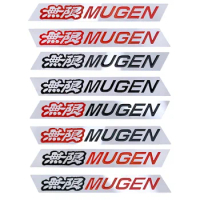 2PCS Metal Mugen Logo Car Rear Trunk Emblem Fender Badge Sticker Decals for Honda Jazz Pilot Civic Accord City FIT CRV HRV
