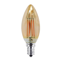 หลอดวินเทจทรงจำปา LED 4 วัตต์ Warm White รุ่น HLLC41404G กระจกชาทอง E14