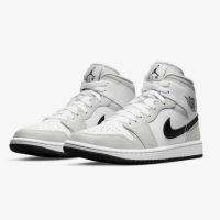 【NIKE 耐吉】Air Jordan 1 Mid Light Smoke Grey 煙灰 女鞋 男女段 BQ6472-015(Air Jordan 1)