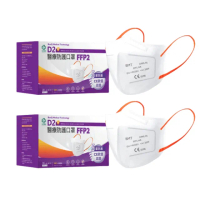 【BenQHealth 明基健康生活】怡安D2 FFP2 醫療防護立體口罩 2盒組(20入/盒 單片包裝)