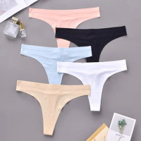 3Pcs Sexy Lingerie Panties Women Thongs Underwear Comfort G-String Solid Color Lady Briefs Low-Rise Intimates Lingerie