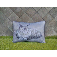 Bantal Kotak Kucing Anggora - Bantal Kucing - Angora Cat Cushion