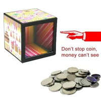Money Box Magic Tricks Close Up Magia Piggy Bank Toys Mystery Box Magie Mentalism Illusion Gimmick Props Prank Toy for Kids