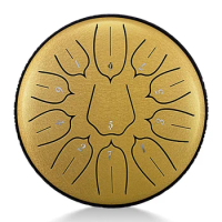 New Steel Tongue Drum 6 Inch 11 Note Ultra Wide Range Percussion Instrument Handpan Drum,Lotus