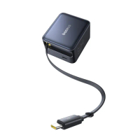 【BASEUS倍思】35W Super GaN氮化鎵2C伸縮線快充充電器CCSPC35CC