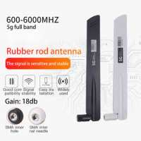 Full-band 3G 4G 5G Antenna 600-6000MHz 18dBi Gain SMA Male For Wireless Network Card Wifi Router High Signal Sensitivity