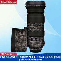 For Sigma 60-600mm F4.5-6.3 DG OS HSM for Canon EF Mount Decal Skin Vinyl Wrap Film Camera Lens Body Protective Sticker Coat