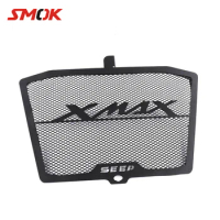 SMOK For Yamaha XMAX 300 XMAX300 2017 Motorcycle Stainless Steel Radiator Grille Guard Gill Cover Protector Protection