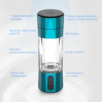 208ml Hydrogen Water Bottle 6000-8000 PPB Hydrogen-rich Water Maker Hydrogen Water Ionizer PEM Electrolysis Hydrogen Generator