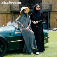 El jasmine Shabreena Series Abaya Set French Khimar Anti UV Muslim Syari Dewasa Abaya Umroh Haji Gam