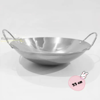PROMO!! Kuali Mini Stainless Tebal Penggorengan Kecil Wajan Masak Panci 22cm Merah Kitchenware