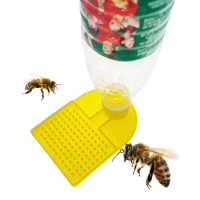 3PCS Bee Honey Feeder Plastic Entrance In Adaptor 30mm Dia For Mineral Water Bottle Waterer Suger Syrup Beekeeping Tools