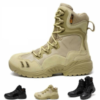 戶外沙漠戰術靴登山戰靴成人男女兒童低幫高幫防滑耐磨透氣戰術靴