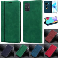 A51 SM-A515F A516F A715F A716F Case For Samsung Galaxy A51 Case Leather Wallet Flip Case For Samsung A51 A71 Cover Fundas Coque
