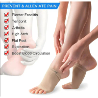 1 Pasang Kaos Kaki Terapi Sakit Telapak Kaki Datar/Kaki Bebek / Foot Arch Support Decker Plantar Fas