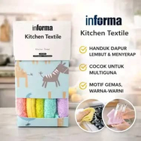 Informa Kitchen Textile Lap Dapur Towel Rainbow Set of 7