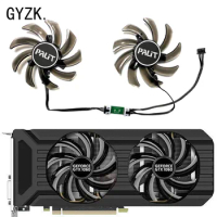 New For PALIT GeForce GTX1060 1070 1070ti 1080 P106-100 Dual OC Graphics Card Replacement Fan GA91S2U