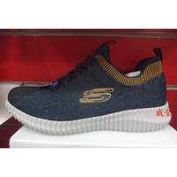 【威全全能運動館】SKECHERS ELITE FLEX健身房 運動 健走鞋 現貨保證正品公司貨 男鞋52642NVYL