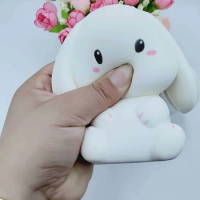 Kawaii Rabbit Squishy Toys Simulation Cream Slow Rising Fidgets Toy Children Funny Squeeze Bunny Stress Relief Adults Kid Gift