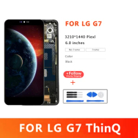 6.1'' Display For LG G7 G710EM G710PM LCD Touch Screen Digitizer Assembly For LG G7 ThinQ G710G710TM G710N LCD with frame
