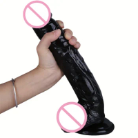 11inch/28cm Realistic Dildo Cock for Women Anal Sex Toys Huge Fake Penis with Suction Cup Flexible G-spot Curved Shaft and Ball