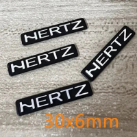 50x 3D metal HERTZ Aluminum Car steering wheel emblem sticker audio Speaker car stickers car styling badge logo decoration