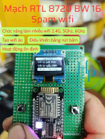 Mạch RTL8720DN BW 16- WiFi 2.4GHz & 5GHz, BLE 5.0 có loại đã nạp code quét wifi và không nạp code