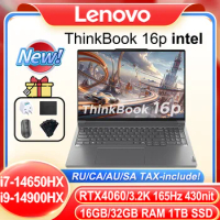 Lenovo 2024 ThinkBook 16P Laptop Intel i7-14650HX/i9-14900HX GeForce RTX4060 8G 16GB/32GB RAM 1TB SSD 16inch 3.2K 165Hz Notebook