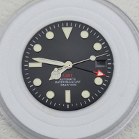 28.5มม. C3สีเขียวส่องสว่าง NH34 GMT Dial Mod 4นาฬิกามือชุดเปลี่ยนนาฬิกาอะไหล่