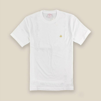 美國百分百【Brooks Brothers】布克兄弟 T恤 T-shirt 上衣 短袖 素面 logo 白色M-XL I391