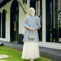 Dostifashion Karina Tunik | Tunik Panjang Wanita | Tunik Paper Silk | Tunik Busui