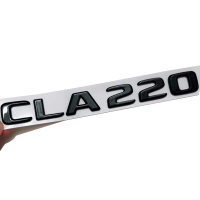 3d ABS Black Letters For Car Stickers Mercedes Benz CLA220 AMG 2017 Rear Trunk Logo Badge 4MATIC Emb