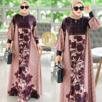 WIDYA BUTIK BANDUNG - BAJU DRESS WANITA CASUAL TERBARU HABIBAH Gaun