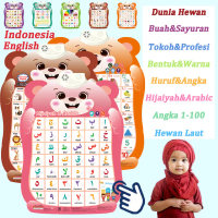 Poster Edukasi Anak Bersuara/abjad Dan Angka Edukasi/edukasi Anak