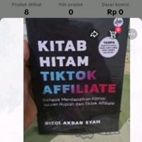 2 paket buku hitam tik tok affiliate,kitab hitam tik tok affiliate
