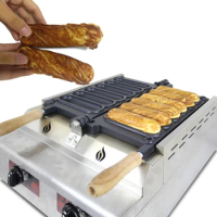 Commercial Gas 6pcs Sticks Hot Dog Machine Waffle Stick Maker French Hot Dog Baker 110V 220V Corn milk Waffle ilon Machine