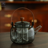 炭火圍爐煮茶提梁壺玻璃煮茶壺茶吧機燒水壺電陶爐煮茶壺蒸煮一體
