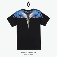 Áo Thun Cánh Xanh Quang Hào Marcelo Burlon, Chính Hãng 100%