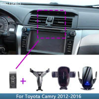 Car Phone Holder For Toyota Camry XV50 2012 2013 2014-2016 Fixed Bracket Base Special Car Cell Phone Mounts Wireless Charging