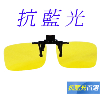 Docomo頂級前掛式偏光抗藍光眼鏡　抗UV400　頂級偏光鏡片　夜用增光黃色鏡片　多功能設計　夾式眼鏡