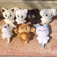 ตุ๊กตาเสริม Enhypen ตัวการ์ตูนน่ารัก ตัวละครการ์ตูน Kpop Idol สูง 10 ซม. มี HEESEUNG, JAY, SUNOO และ