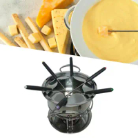 Fondue Pot Set Birthday Party Household Dessert Thickened Multipurpoise Holiday Meat Stainless Steel Outside Cheese Fondue Pot