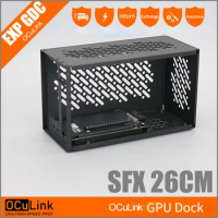 Aluminum Case OCuP4v2 OCuLink PCI-E 4.0 X4 Video Card GPU Dock Oculink / M.2 NVMe Metal Frame ATX SFX External Graphics Card BOX