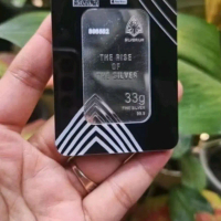 Perak Batangan Silverium 33 Gram - 999 Fine Silver Bar (Free Logam Mulia 0,001 g)