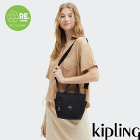Kipling 經典百搭黑手提斜背二用小包-PATYA