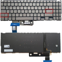 US Backlit Keyboard For Asus ZenBook UX533 UX533F UX533FD UX533FN UX533FTC UX534 UX534F UX534FAC Silver